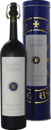 Grappa Elevata in Barili di Sassicaia